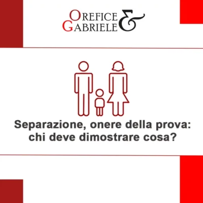 Separazione, onere della prova: chi deve dimostrare cosa