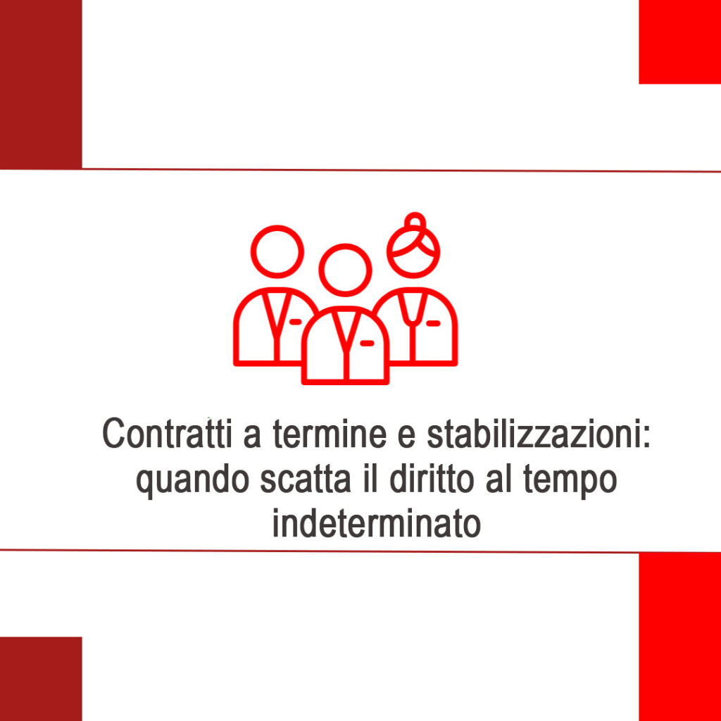 Contratti a termine e stabilizzazioni