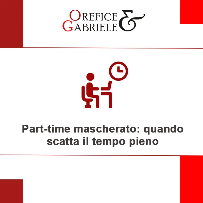 Part-time mascherato